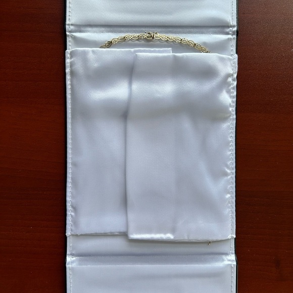 10K Yellow Gold Necklace and Bracelet Set, Celtic Art Nouveau design - Picture 7 of 10